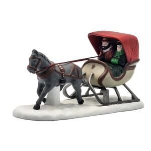 Dept 56 One Horse Open Sleigh Heritage Village Collection 5982-0 VTG 1990 BOXED